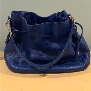 Cole Haan cobalt blue shoulder satchel